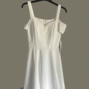 White off the shoulder dress